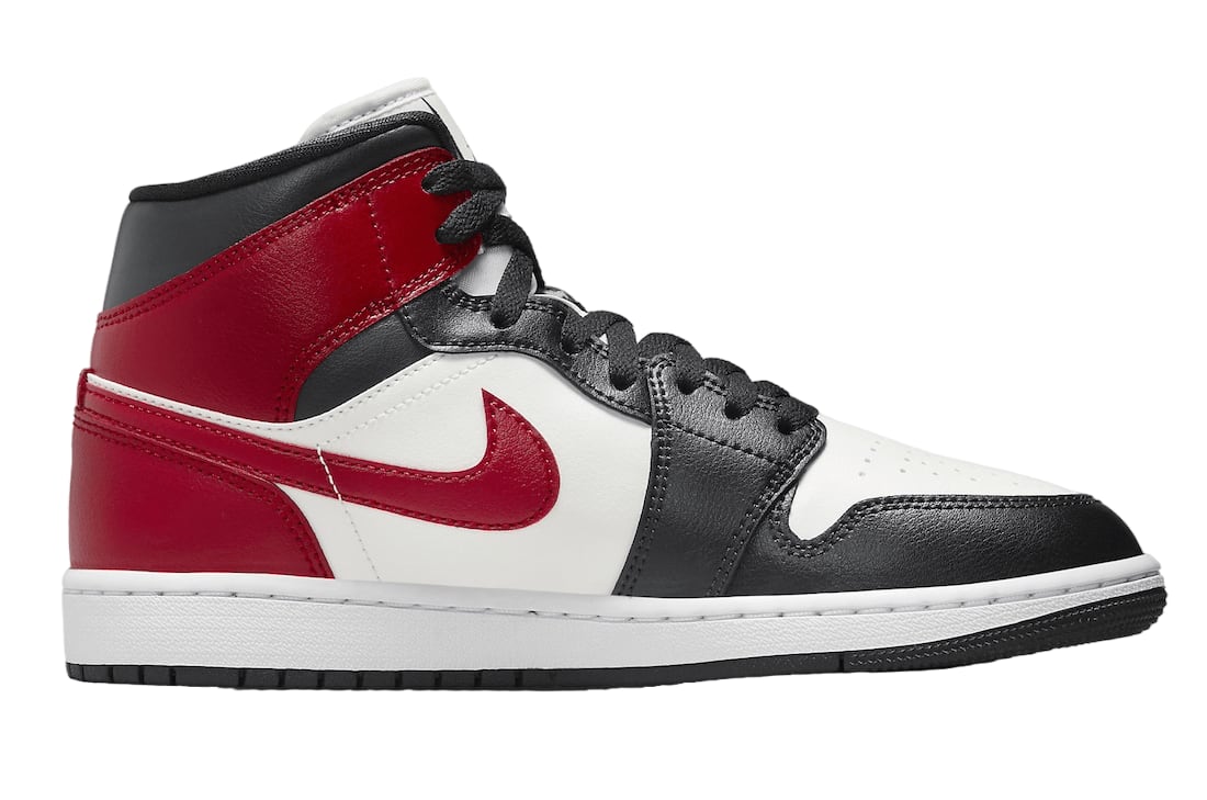 AIR JORDAN 1 MID 'BLACK TOE'