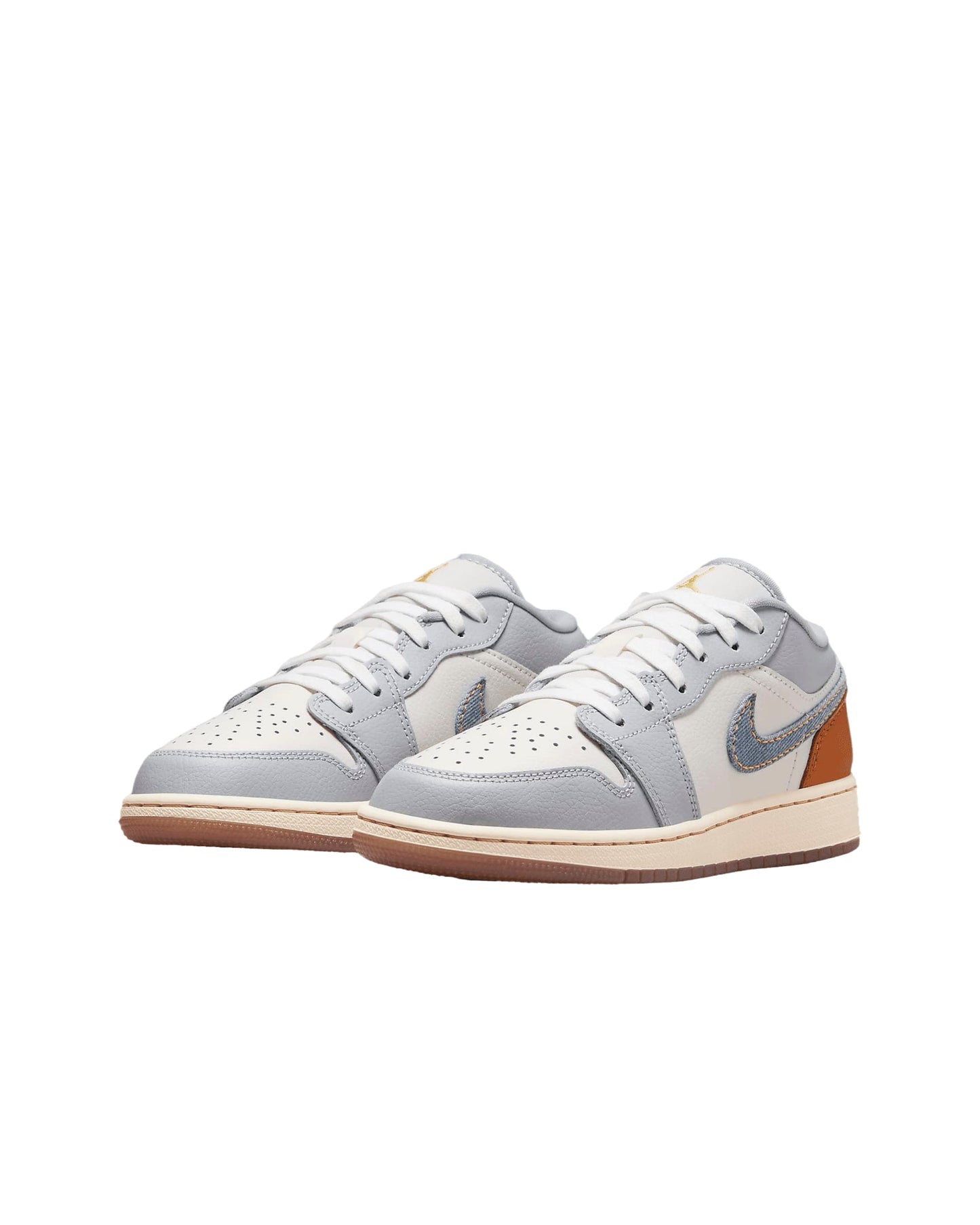 Air Jordan 1 Low SE GS 'PHANTOM DENIM SWOOSH'