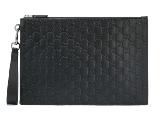 GUCCI MONOGRAM CLUTCH BAG 'BLACK'