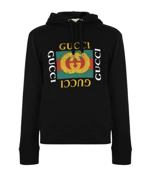 GUCCI FAKE LOGO OTH HOODIE 'BLACK'