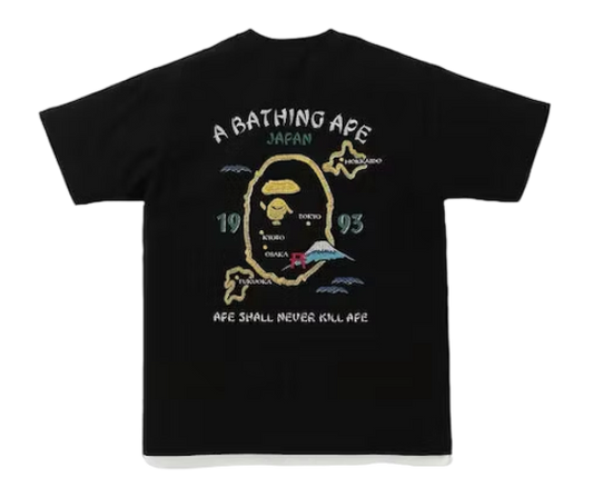 BAPE Japan Souvenir Tee 'BLACK'