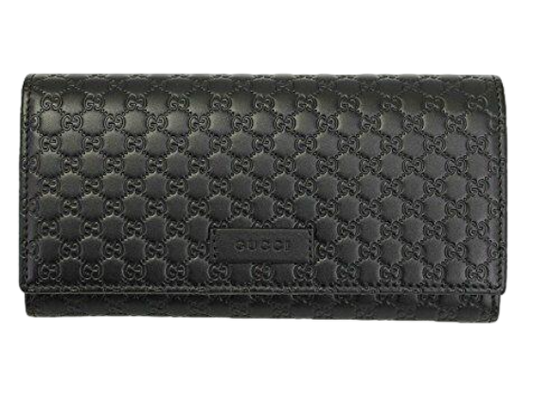 GUCCI MICRO GUCCISSIMA LONG WALLET 'BLACK'