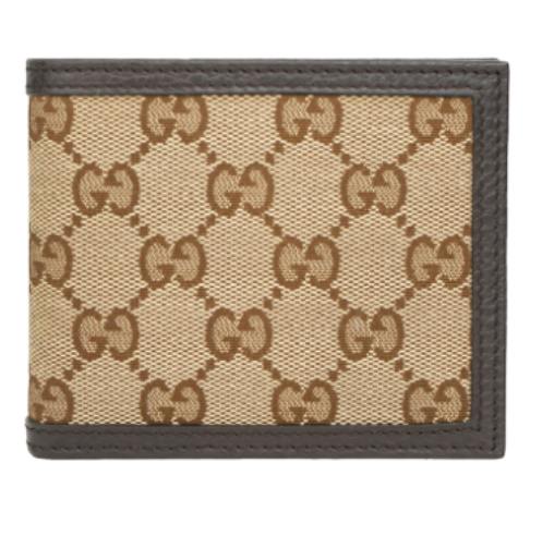 GUCCI SIGNATURE BI FOLD WALLET 'BEIGE'