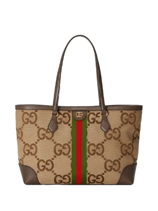 GUCCI OPHIDIA TOTE BAG 'BEIGE BROWN'