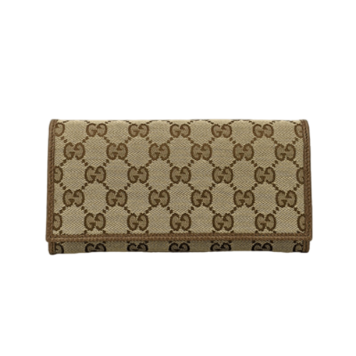 GUCCI SIGNATURE ENVELOPE WALLET 'BEIGE'